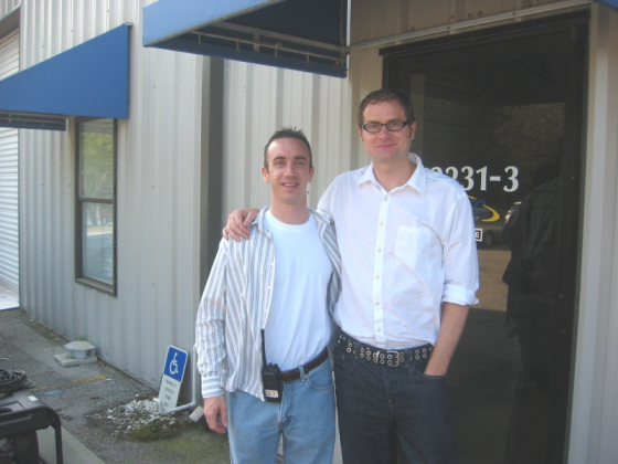 daniel dekcer with rob bell at nooma video filming